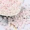 Glass Seed Beads, Opaque Colours Luster, Round, Misty Rose, 5~5.5x3~3.5mm, Hole: 1.5~1.6mm, about 77pcs/10g