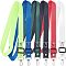 6Pcs 6 Colors Imitation Nylon Mobile Accessories, Cell Phone Lanyards, Adjustable Neck Strap, with Platinum Tone Iron Swivel Clasps & PP Plastic Slide Buckle, Mixed Color, 65~126x2.5x0.5cm