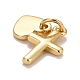 Rack Plating Real 18K Gold Plated Brass Pendants X-KK-E275-08G-2