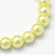 Cottura dipinto di perle di vetro perlato fili di perline rotondo X-HY-Q003-4mm-64-2