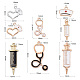 16pcs 8 types de pendentifs d'infirmière médicale ENAM-ZZ0001-02-2