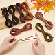 PandaHall 7 Colors 2.5mm Faux Suede Leather Cord LW-PH0002-22-4