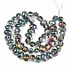 Electroplate Glass Beads Strand EGLA-S188-22-C02-2