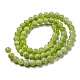 Chapelets de perles en jade naturelle teinte G-F764-01A-3