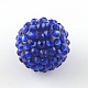 Perles graduées en résine transparente avec strass RESI-S314-12x14-13-1
