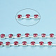 Серебряные латунные цепочки со стразами из латуни CHC-N020-12B-01-2