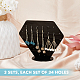 HOBBIESAY Black Diamond Shape Acrylic Earring Organizer Holder Stand with 34 HolesSlanted Rectangle Earring Organizer Portable Earring Stud Rack for Jewelry Retail Display and Personal Use EDIS-WH0031-09A-3