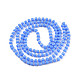 Chapelets de perles en verre opaque de couleur unie GLAA-N052-04-A16-2