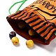Sacchetti portaoggetti in panno di cotone di halloween ABAG-A005-01B-4