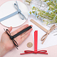 CHGCRAFT 4Pcs 4Colors Bowknot PU Leather Ornament Accessories for Bag Making Purses Making Supplies DIY-CA0005-50-3