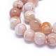 Natürliche Kirschblüte Achat Perlen Stränge G-I249-B01-03-3