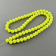 Chapelets de perles en verre imitation jade X-DGLA-S076-12mm-09-2