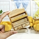 木製キャビネット  マイクロランドスケープホームドールハウスアクセサリー  小道具の装飾のふりをする  淡いチソウ  68x20x78mm PW-WG86189-01-3