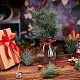 Superfindings20pcs人工松の木の枝松葉の枝クリスマスガーランドリース装飾160x90x90mm DIY-WH0168-74-4