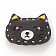 Imitation Leather Kitten Pendants FIND-S266-01-1