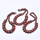 Синтетические голдстоуновские бисерные ожерелья NJEW-G920-05-4