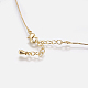 Brass Pendant Necklaces NJEW-I105-02G-4