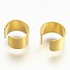 Brass Clip-on Earring Findings KK-1642-1-G-2