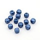 Opaque ABS Plastic Imitation Pearl Cube Beads MACR-M016-13-1