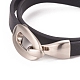 Imitation Leather Wrap Bracelets BJEW-G620-F03-2