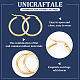 Unicraftale Ring 304 Creolen aus Edelstahl EJEW-UN0001-05-11G-C-5