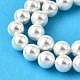 Regenbogen überzog Shell-Perle Perle Stränge&nbsp;BSHE-L025-02-8mm-3