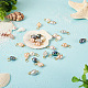 Beadthoven 30pcs 5 couleurs pendentifs de perles d'eau douce de culture naturelle FIND-BT0001-24-7