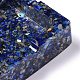 Cendrier en résine avec copeaux de lapis lazuli naturel DJEW-F015-04B-2