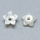 Perles de coquillage blanc naturel SSHEL-S260-014-2