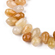 Chapelets de perles en jade topaze naturelle G-S357-C02-12A-3