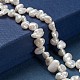 Hebras de perlas keshi de perlas barrocas naturales PEAR-Q004-31-5
