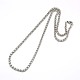 304 Edelstahl-Weizen Halskette Herstellung STAS-A028-N005P-1