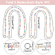 WADORN 2 Styles Rainbow Color Bead Bag Chain DIY-WR0002-64-2