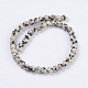 Natur Dalmatiner Jaspis Perlen Stränge G-G515-4mm-06-2