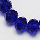 Perles en rondelles facettées en verre d'imitation cristal autrichien manuelles X-G02YI0C4-1