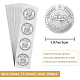 Adesivo personalizzato con immagine in rilievo in lamina d'argento DIY-WH0336-005-2