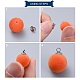 Tasse en laiton pendentif perle bails broches pendentifs KK01-4