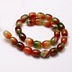 Natural & Dyed Peacock Agate Beads Strands G-A162B-A02-2