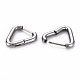 Triangle Huggie Hoop Earrings for Women EJEW-N016-007-NR-2