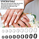 Unicraftale 18 шт. 18 стиля 201 простые кольца из нержавеющей стали для женщин RJEW-UN0002-49-6