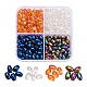 8 Strand 4 Colors Electroplate Glass Beads Strands EGLA-YW0001-37-1