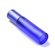 ガラス色のエッセンシャルオイルの空の香水瓶  ppプラスチックキャップとローラーボール付き  コラム  艶消し  モーブ  2x8.5cm  容量：10ml（0.34fl.oz） MRMJ-K013-03H-3