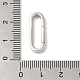 925 пружинное кольцо с родиевым покрытием из стерлингового серебра FIND-Z008-02P-3