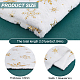 BENECREAT 1.84x1m White Velvet Fabric with Gold Snowflake Pattern DIY-WH0308-331-2
