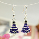 Fashion Earrings for Christmas EJEW-JE00368-2