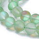 Chapelets de perles en pierre de lune synthétique G-F142-8mm-15-3