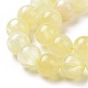 Brins de perles de sélénite jaune naturel G-N328-025B-03-4