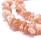 Chapelets de perles de sunstone naturelle naturelles G-I213-39-3