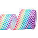 Ленты из полиэстера в рубчик цвета радуги OCOR-WH0047-21-1