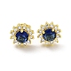 Boucles d'oreilles à tige en laiton&nbsp;EJEW-G387-04G-2